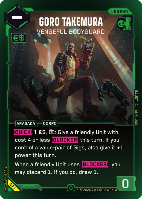 Goro Takemura — Vengeful Bodyguard