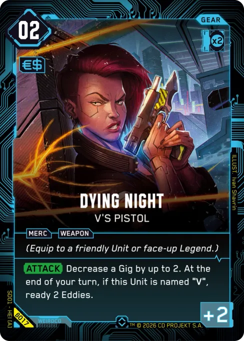 Dying Night — V's Pistol, SD01 - HEI [A] β017