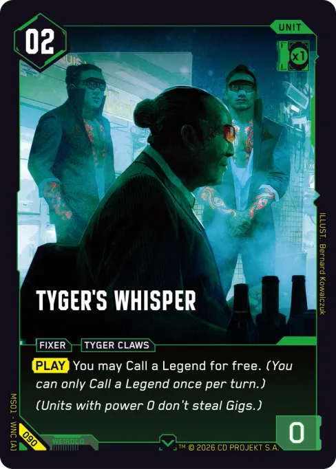Tyger's Whisper — MS01 - WNC [A] 090
