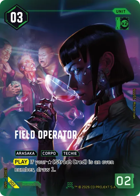 Field Operator, EOR01 - WNC 002