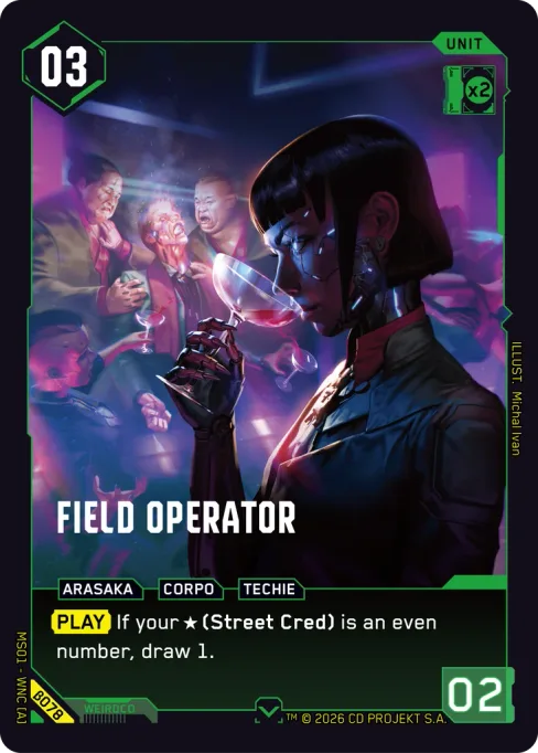 Field Operator, MS01 - WNC [A] β078