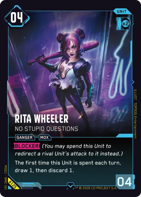 Rita Wheeler — No Stupid Questions, MS01 - WNC [A] β125