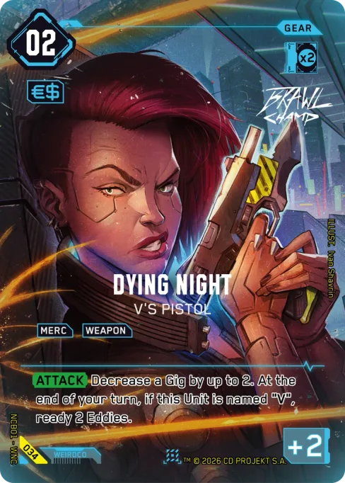 Dying Night: V's Pistol, NCB01 - WNC 034