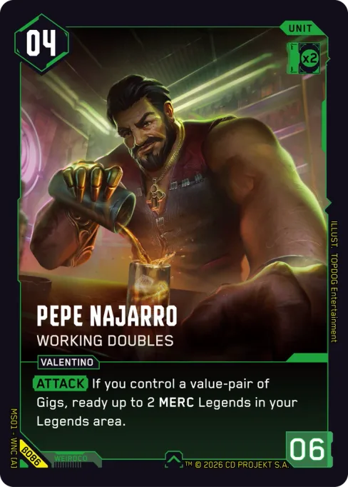 Pepe Najarro — Working Doubles, MS01 - WNC [A] β086