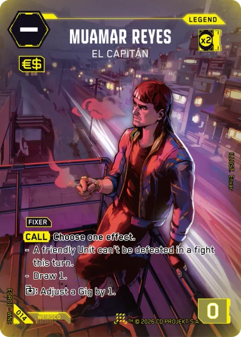 Muamar Reyes: El Capitán, EOR01 - WNC 014