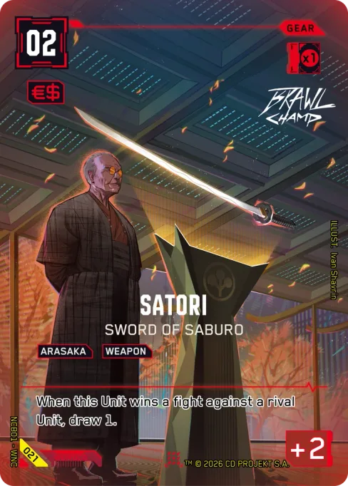 Satori: Sword of Saburo, NCB01 - WNC 021