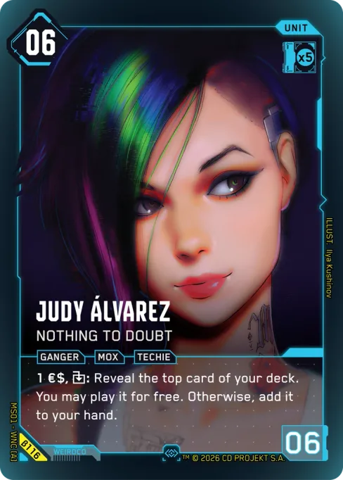 Judy Álvarez — Nothing to Doubt, MS01 - WNC [A] β116