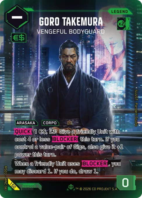 Goro Takemura: Vengeful Bodyguard