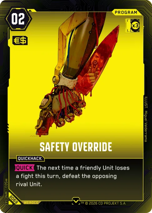 Safety Override, MS01 - WNC [A] β069