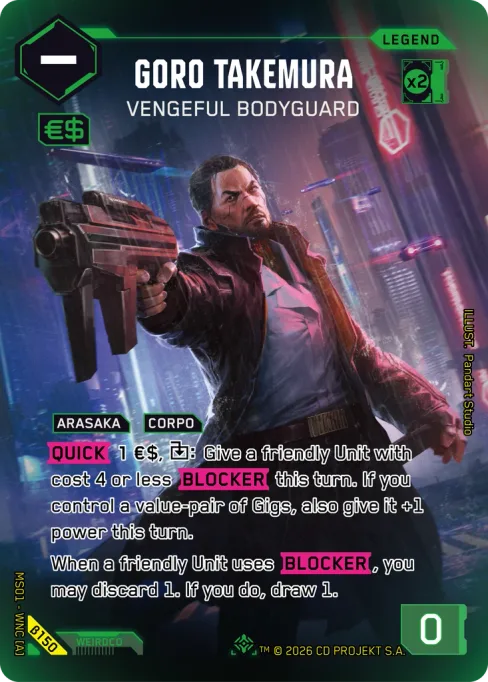 Goro Takemura — Vengeful Bodyguard, MS01 - WNC [A] β150