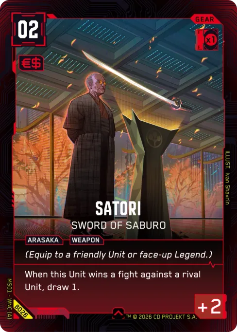Satori — Sword of Saburo, MS01 - WNC [A] β026