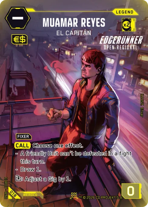 Muamar Reyes: El Capitán, EOR01 - WNC 018