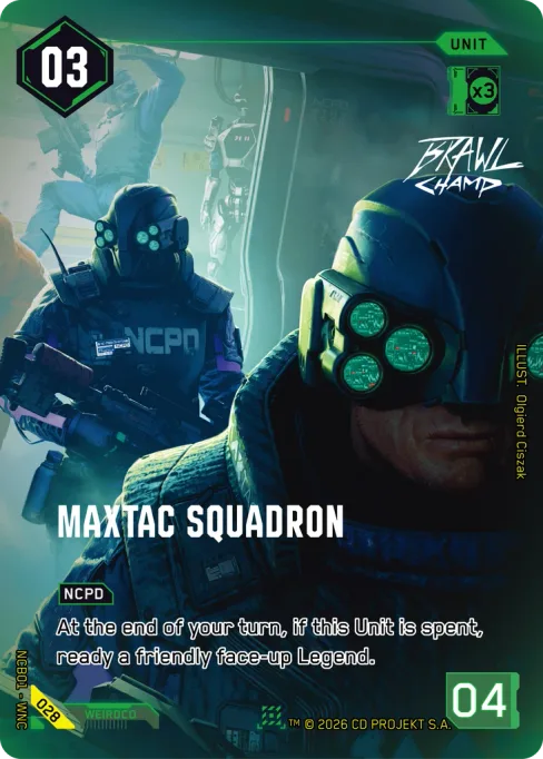 MaxTac Squadron, NCB01 - WNC 028