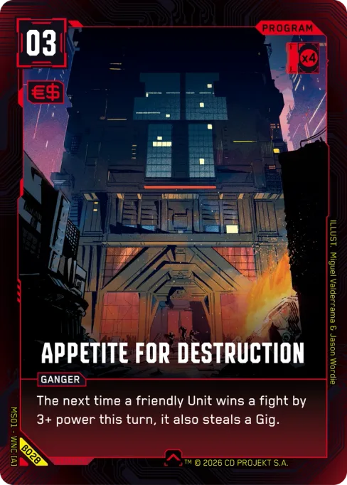 Appetite for Destruction, MS01 - WNC [A] β028