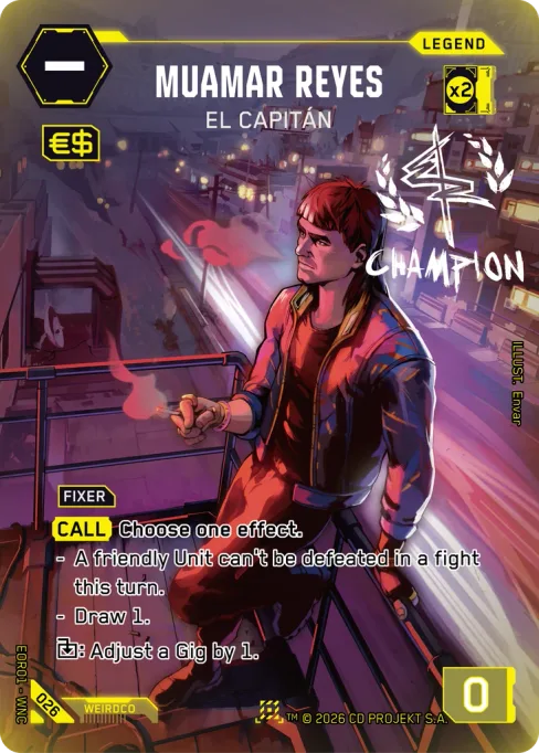 Muamar Reyes: El Capitán, EOR01 - WNC 026